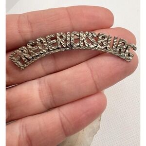 Vintage Sterling Silver Fredericksburg VA Name Souvenir Brooch Name Pin 4.6g